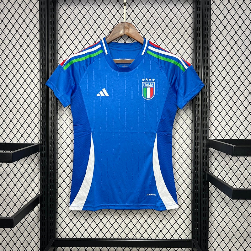 Italy 2024 25 Euro Home Womens Jersey Fotbollstroja