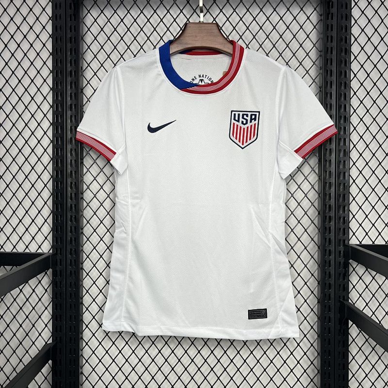 Usa 2024 25 Home Womens Jersey Fotbollstroja