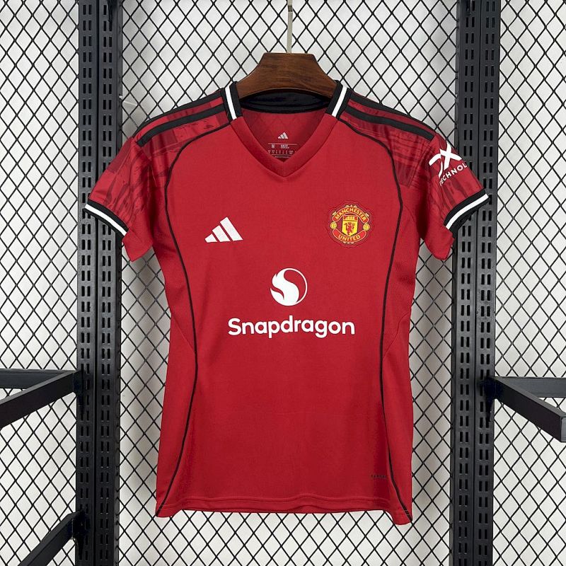 Manchester United 2025 26 Home Womens Jersey Fotbollstroja
