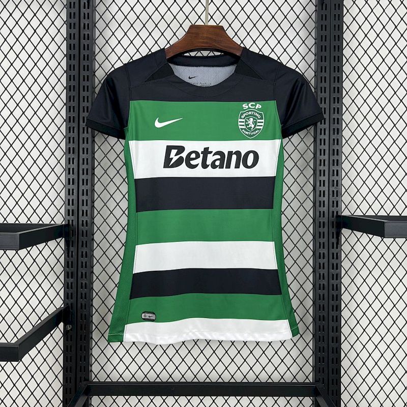 Sporting Cp 2024 25 Home Womens Jersey Fotbollstroja