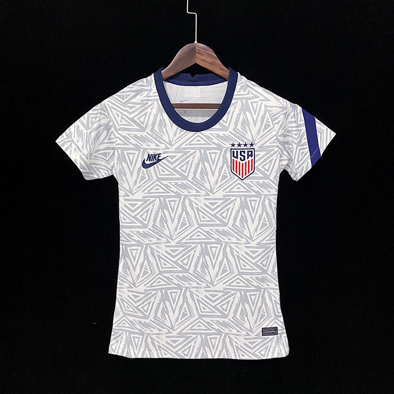 21 22 American White Woman Fotbollstroja