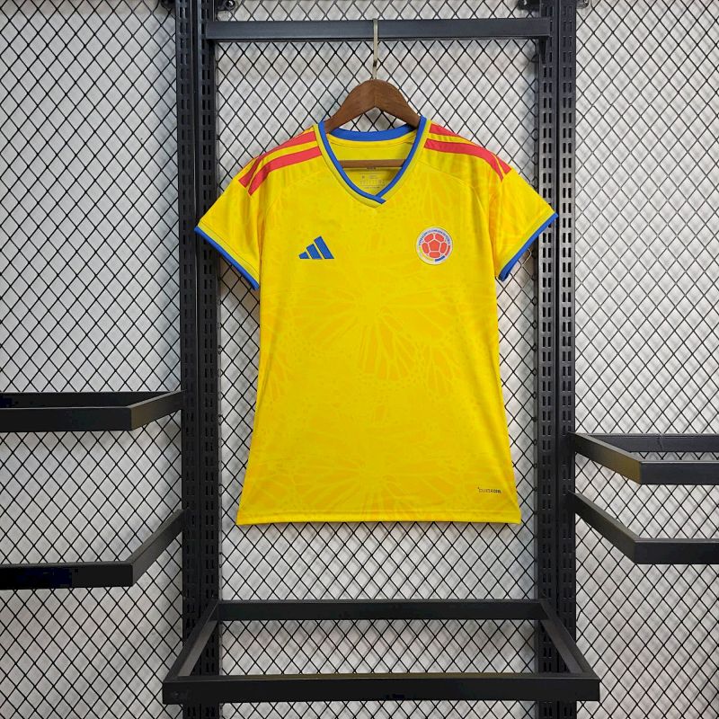 Womens Colombia 2026 World Cup Home Jersey Fotbollstroja