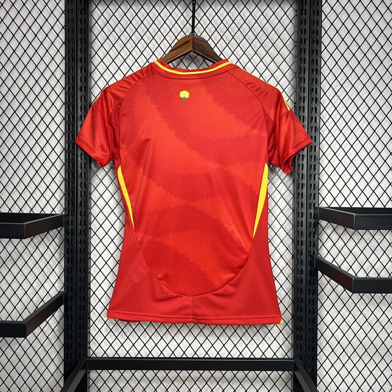 Spain 2024 25 Euro Home Womens Jersey Fotbollstroja