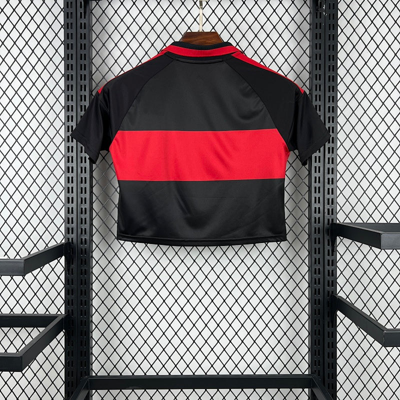 Womens Flamengo Crop Top 2026 27 Home Jersey Fotbollstroja