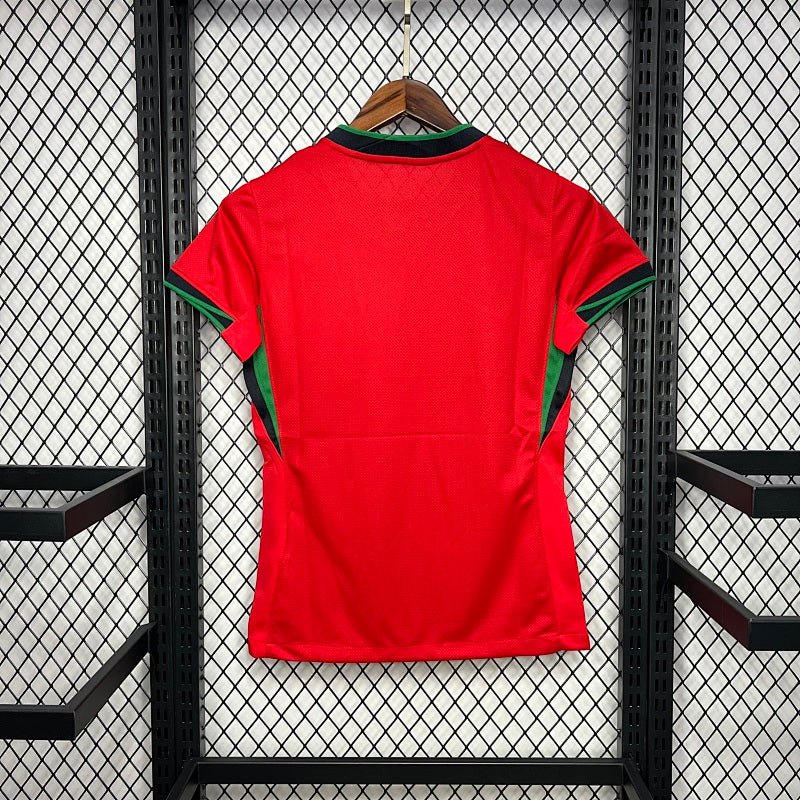 Portugal 2024 25 Euro Home Womens Jersey Fotbollstroja