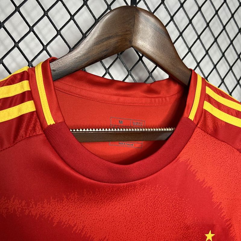 Spain 2024 25 Euro Home Womens Jersey Fotbollstroja