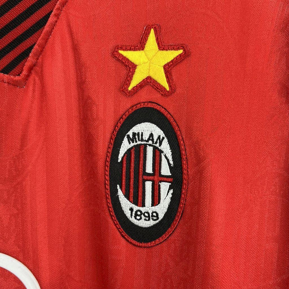 AC Milan 1998-99 Away Red Retro Jersey