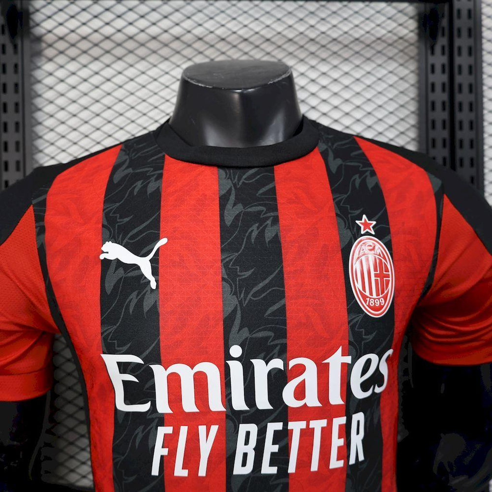 AC Milan 2025-26 Home Jersey Player Version