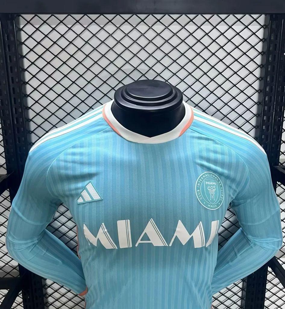 Inter Miami 2024-25 Third Away Long Sleeves Jersey Player Version