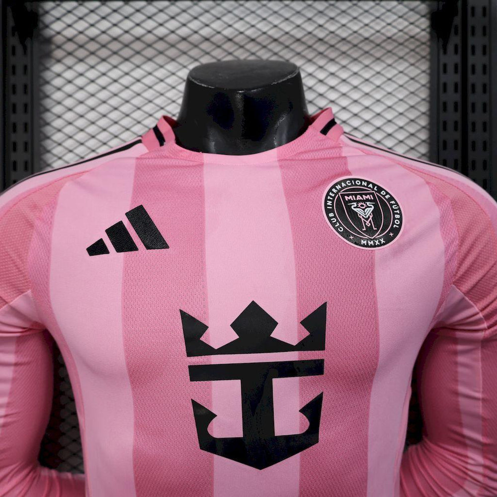 Inter Miami 2025-26 Home Long Sleeves Jersey Player Version