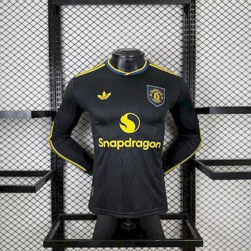 Manchester United 2025-26 Third Long Sleeves Jersey Player Version
