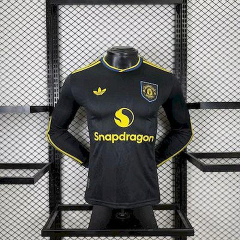 Manchester United 2025-26 Third Long Sleeves Jersey Player Version