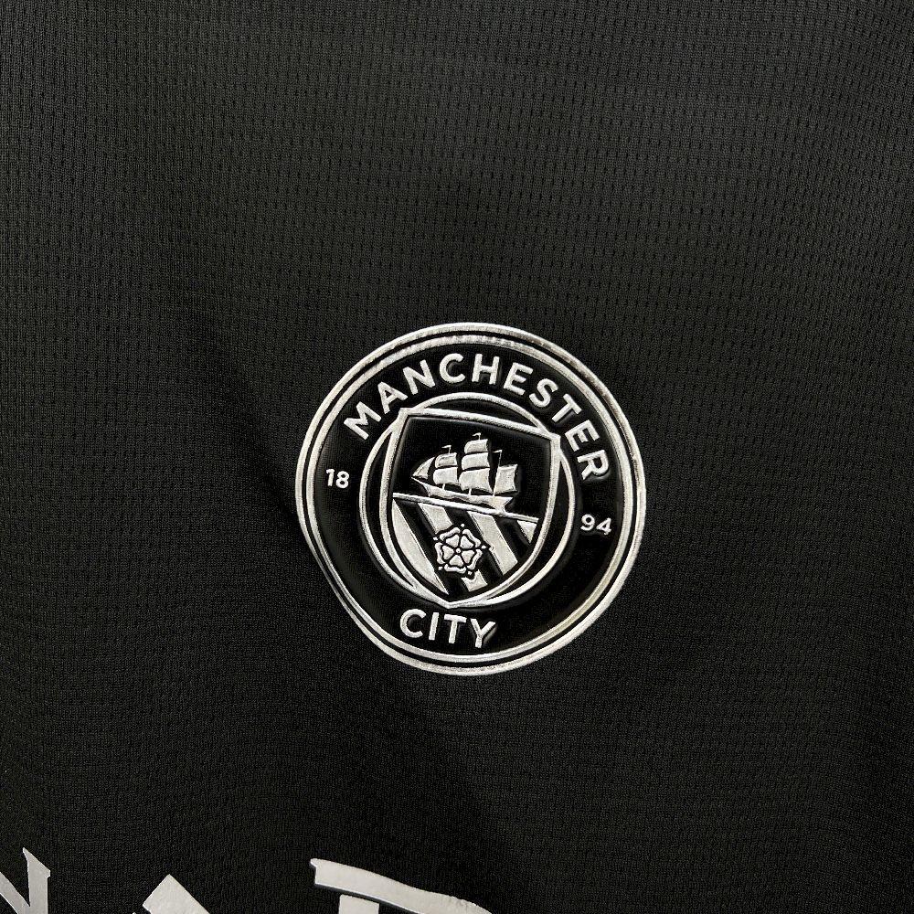 Mens Manchester City 2025-26 Away Long Sleeve Jersey