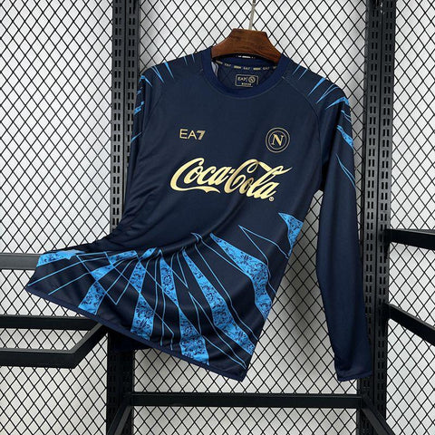 Mens Napoli 2025-26 Pre-match Long Sleeve Jersey