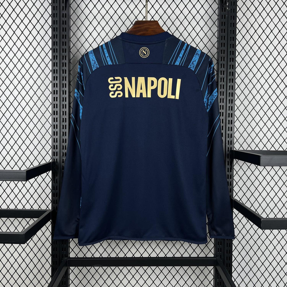 Mens Napoli 2025-26 Pre-match Long Sleeve Jersey