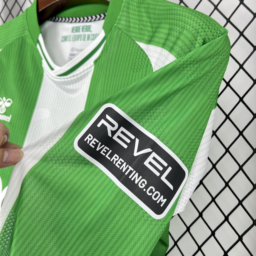 Mens Real Betis 2025-26 Home Long Sleeve Jersey