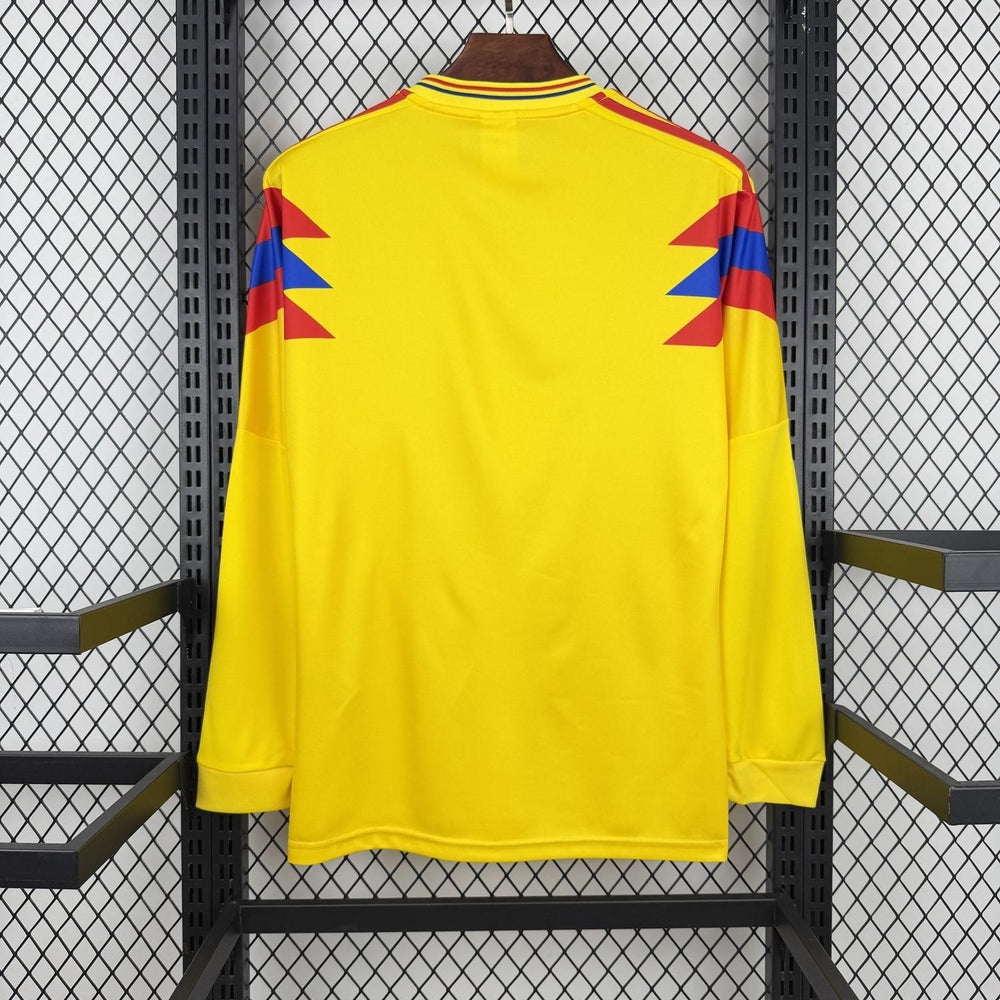 Retro Colombia 1990 Home Long Sleeve Jersey