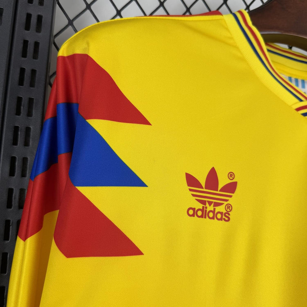 Retro Colombia 1990 Home Long Sleeve Jersey