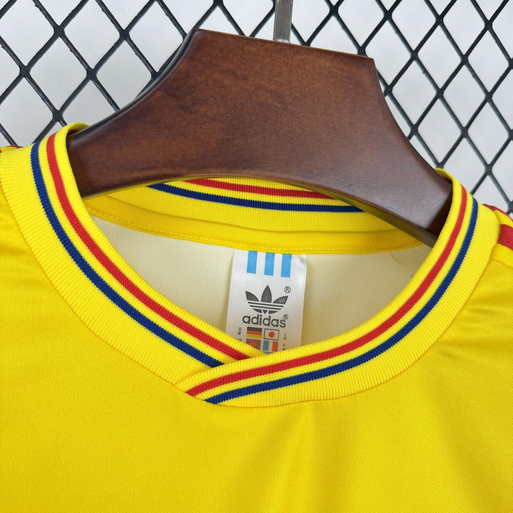 Retro Colombia 1990 Home Long Sleeve Jersey