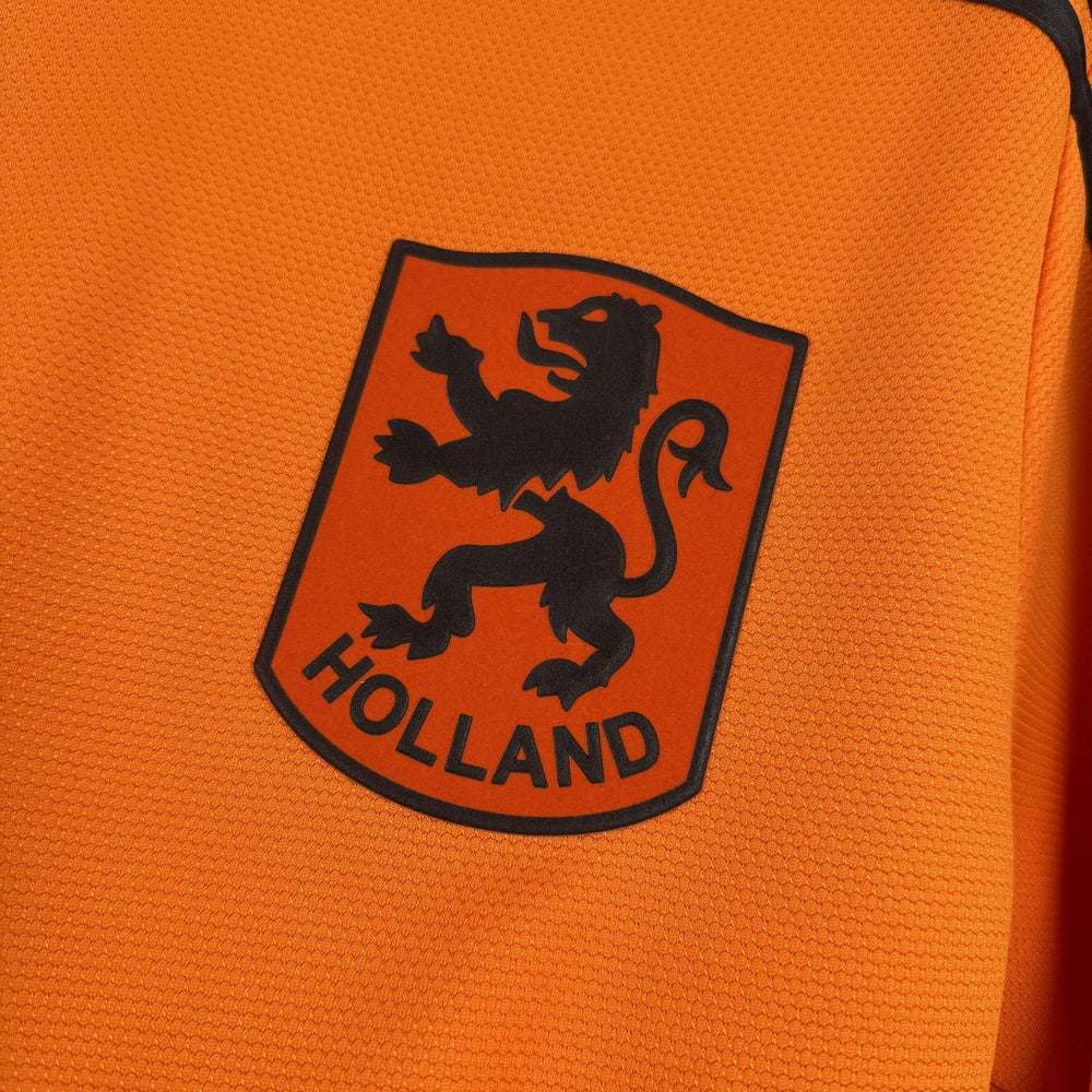 Retro Netherlands 1980 Home Long Sleeve Jersey