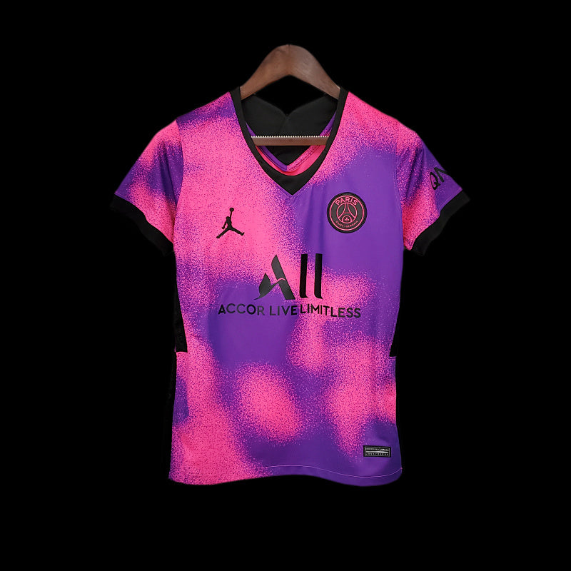 20 21 Jordan Psg Women Fourth Away Purple Fotbollstroja