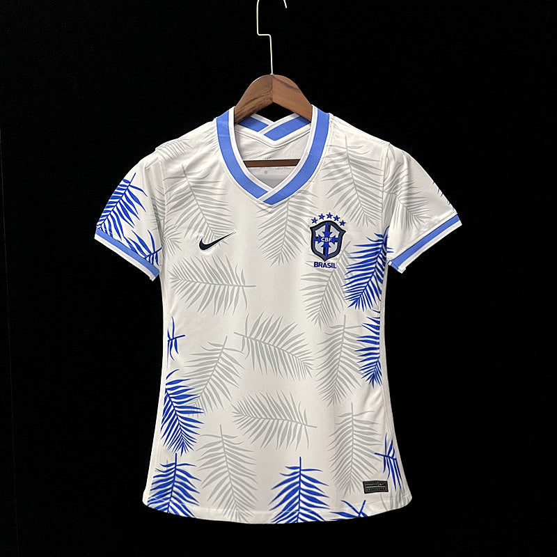 22 23 Brazil White Special Edition Woman Fotbollstroja