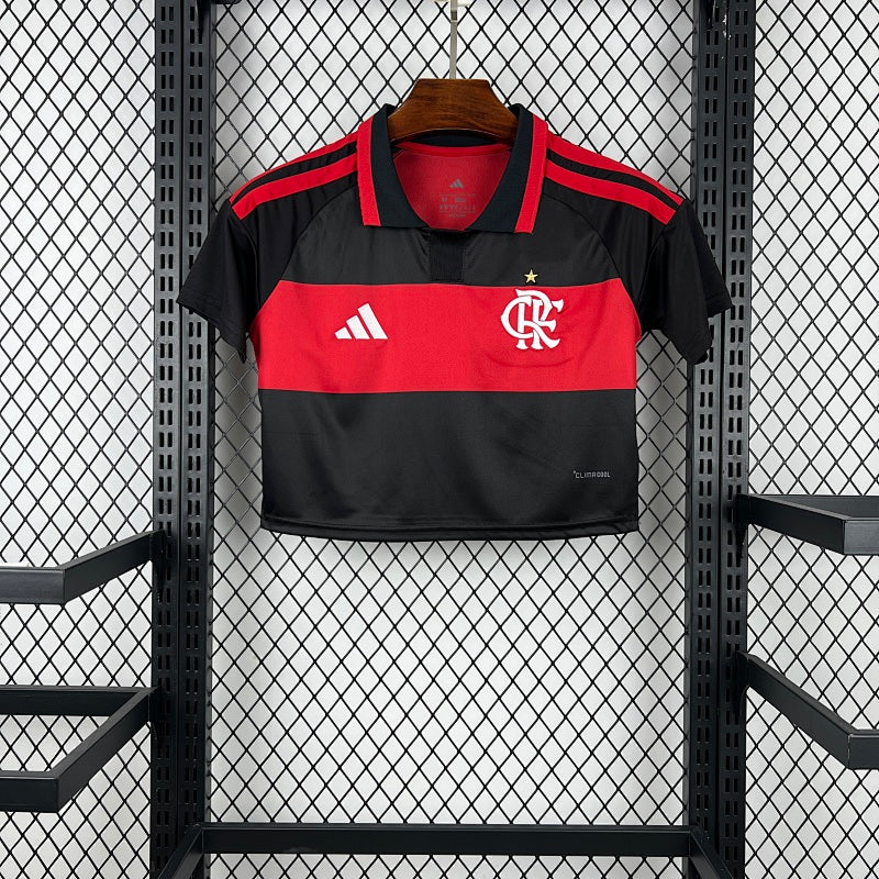 Womens Flamengo Crop Top 2026 27 Home Jersey Fotbollstroja