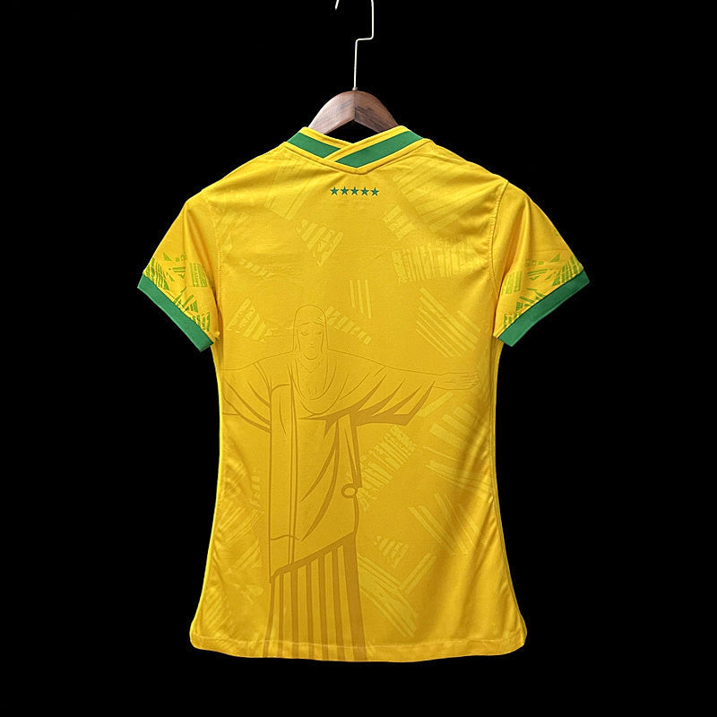 22 23 Brazil Yellow Special Edition Woman Fotbollstroja