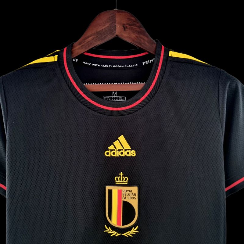 2022 Women Belgium Black Fotbollstroja