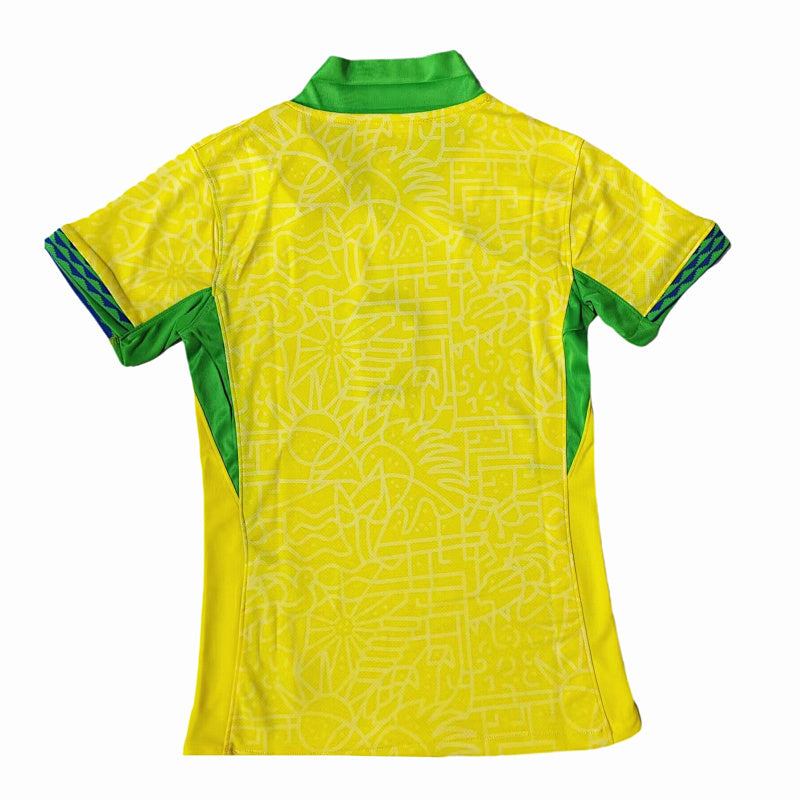 Brazil 2024 25 Home Womens Jersey Fotbollstroja