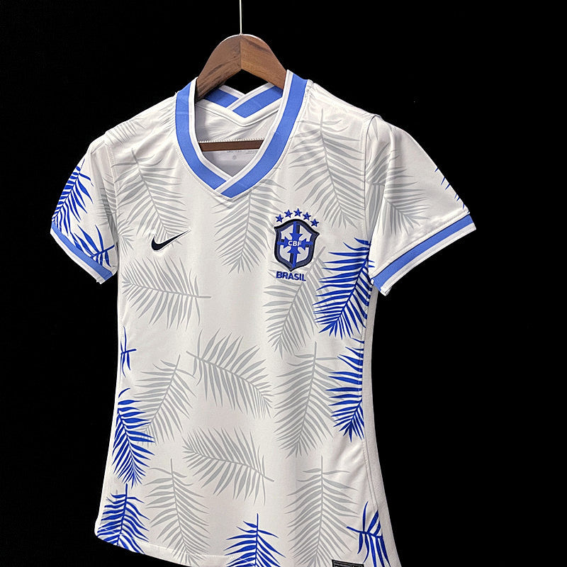 22 23 Brazil White Special Edition Woman Fotbollstroja