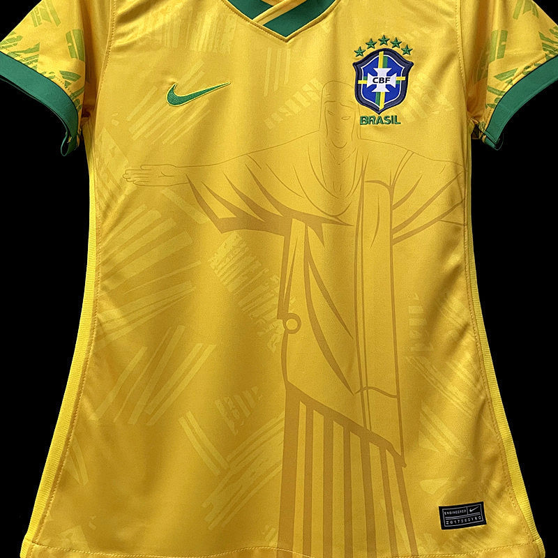 22 23 Brazil Yellow Special Edition Woman Fotbollstroja