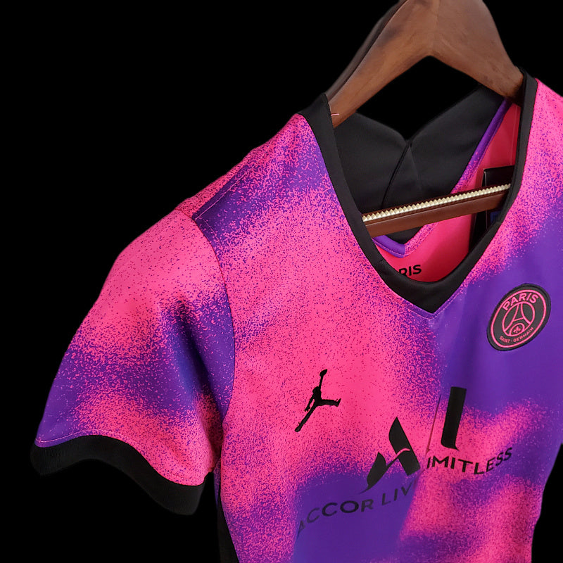 20 21 Jordan Psg Women Fourth Away Purple Fotbollstroja