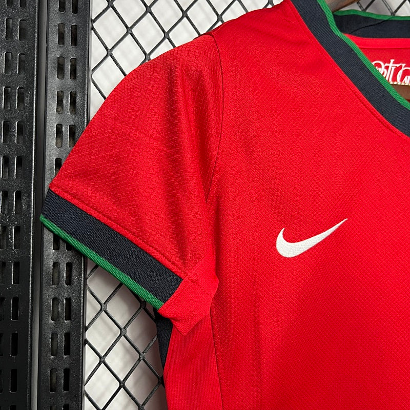 Portugal 2024 25 Euro Home Womens Jersey Fotbollstroja