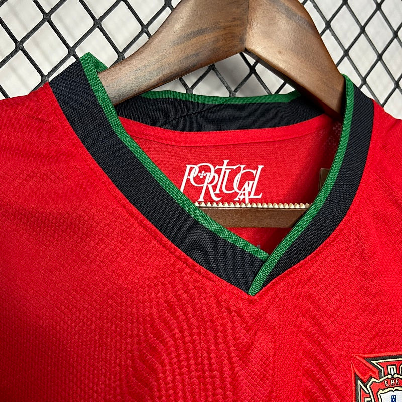 Portugal 2024 25 Euro Home Womens Jersey Fotbollstroja