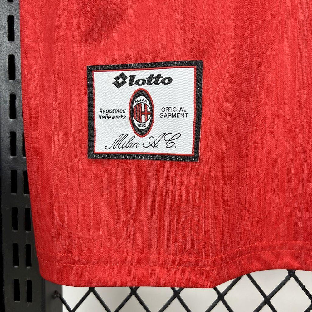 AC Milan 1998-99 Away Red Retro Jersey