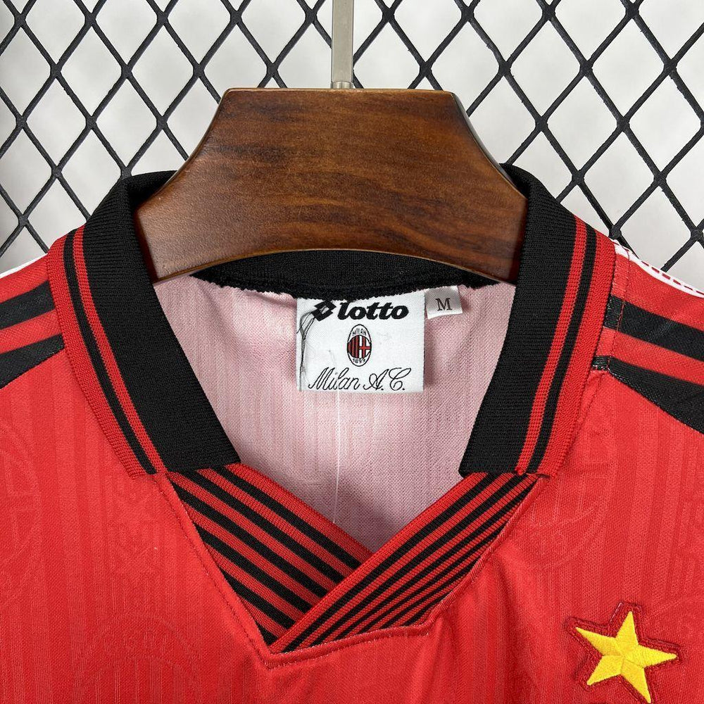 AC Milan 1998-99 Away Red Retro Jersey