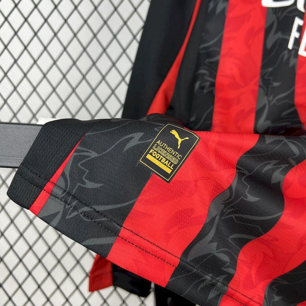 AC Milan 2025-26 Home Long Sleeves Jersey