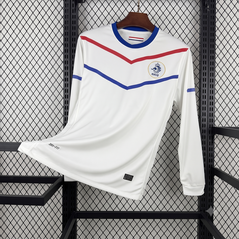 Retro Netherlands 2012 Away Long Sleeve Jersey
