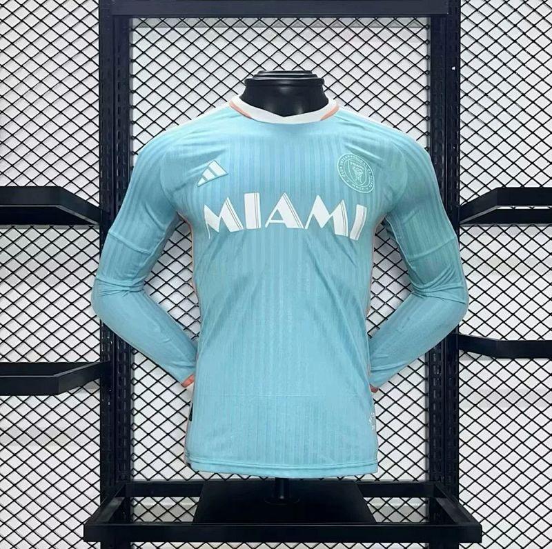 Inter Miami 2024-25 Third Away Long Sleeves Jersey Player Version