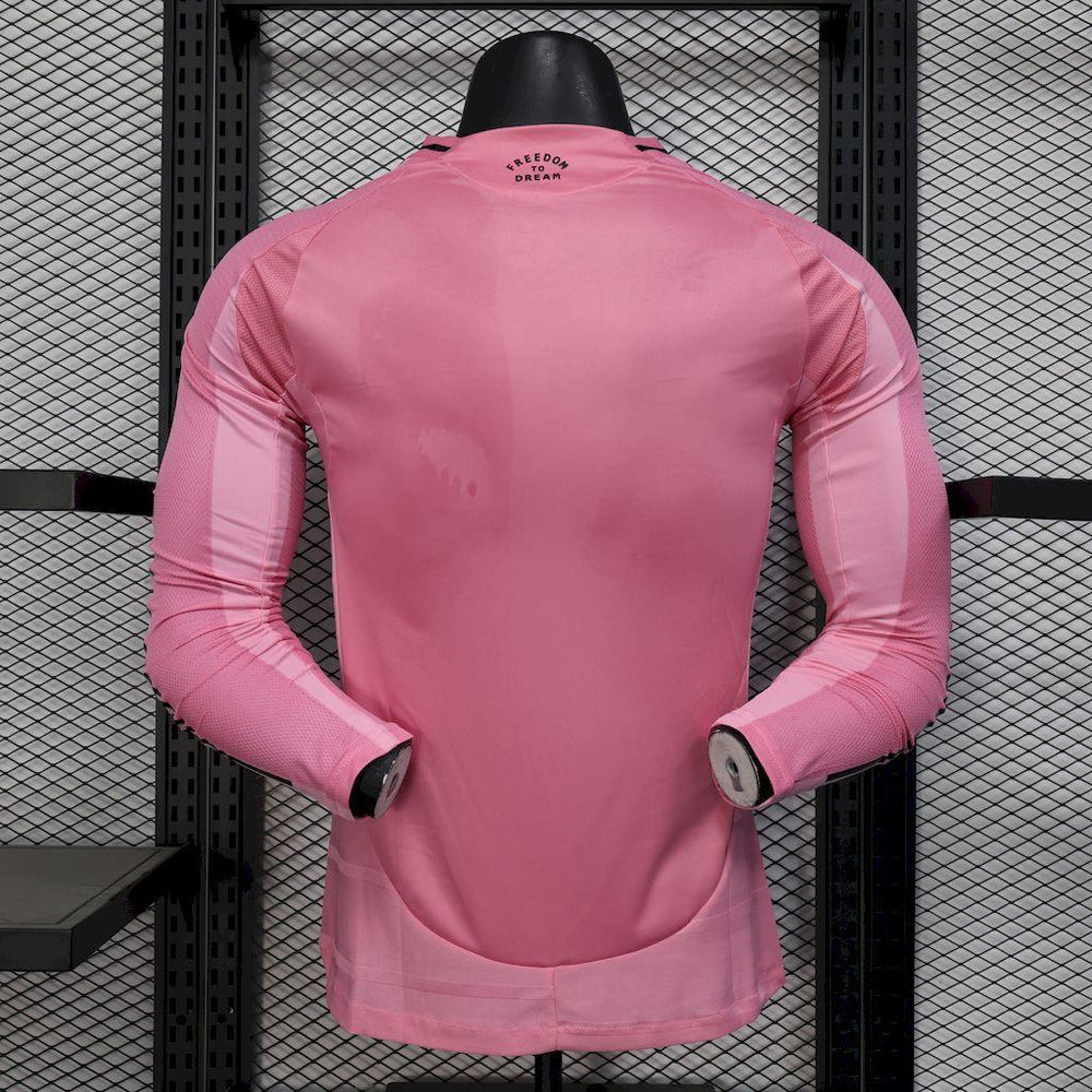 Inter Miami 2025-26 Home Long Sleeves Jersey Player Version