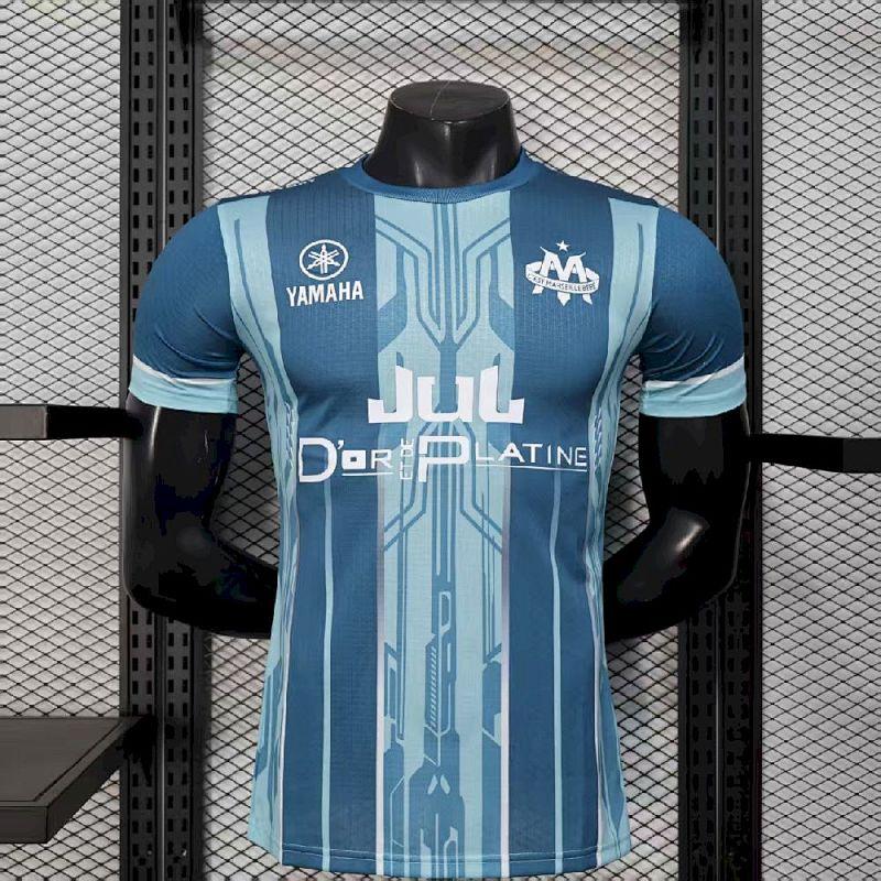 Men’s Olympique Marseille 2025-26 Blue Jersey Player Version