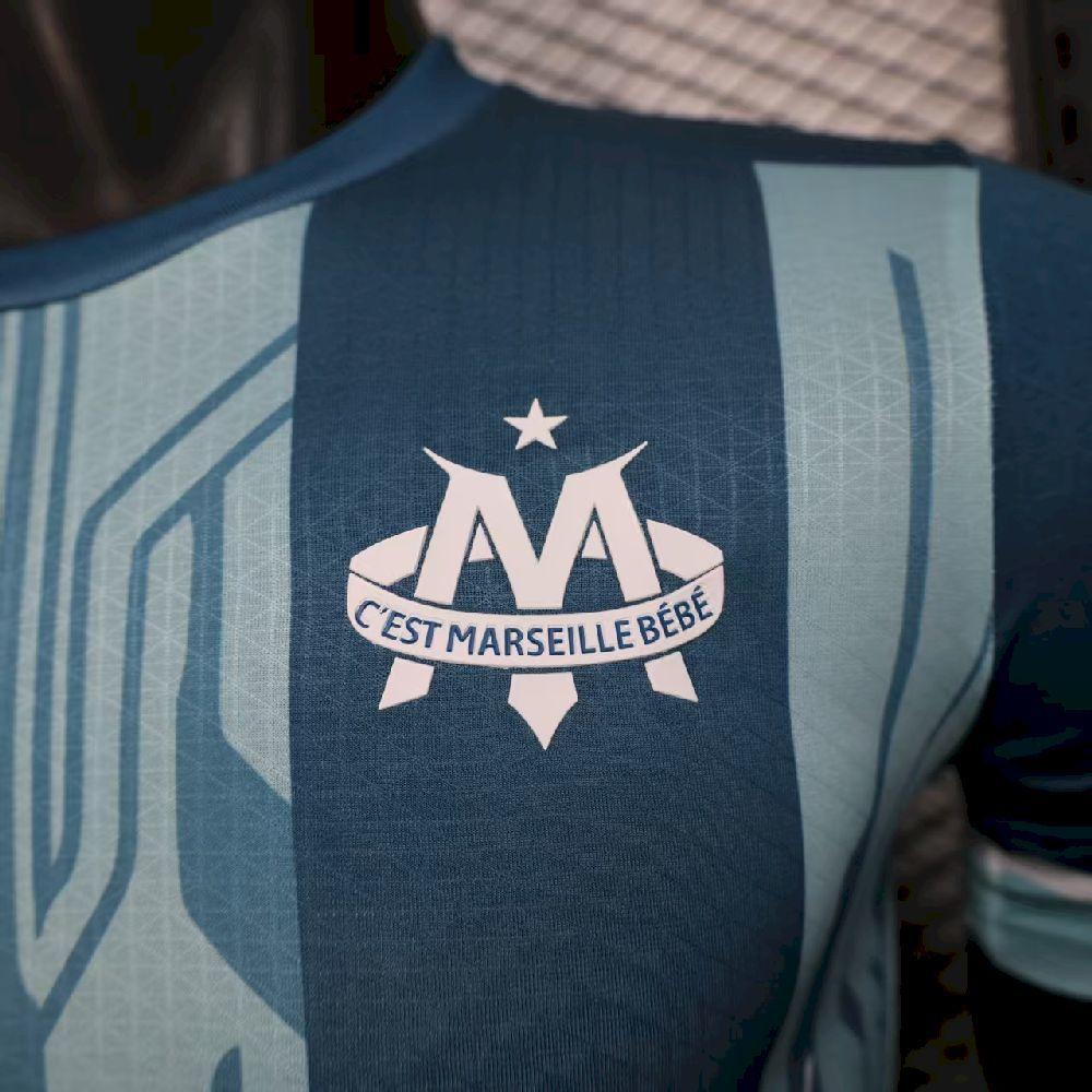 Men’s Olympique Marseille 2025-26 Blue Jersey Player Version