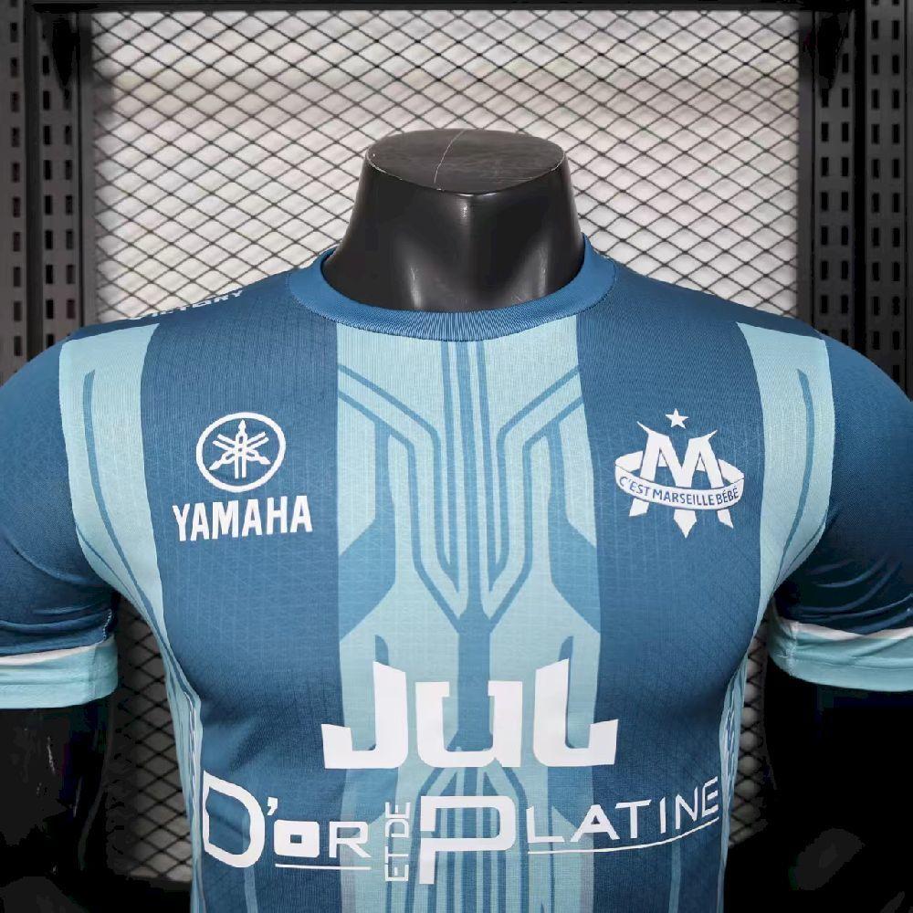 Men’s Olympique Marseille 2025-26 Blue Jersey Player Version