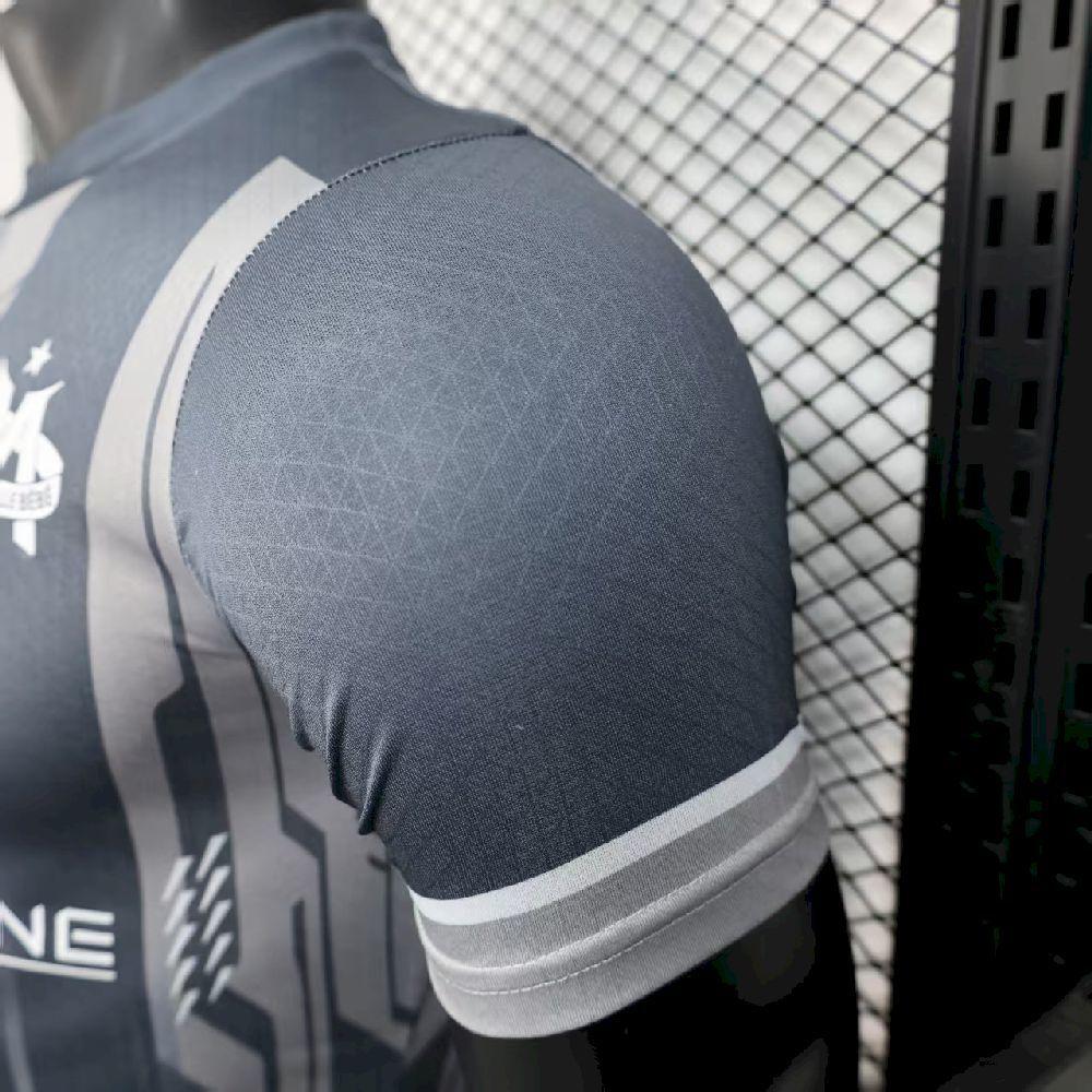 Men’s Olympique Marseille 2025-26 Grey Jersey Player Version