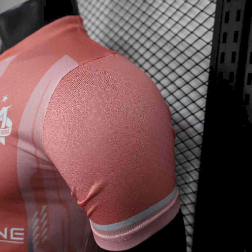 Men’s Olympique Marseille 2025-26 Pink Jersey Player Version