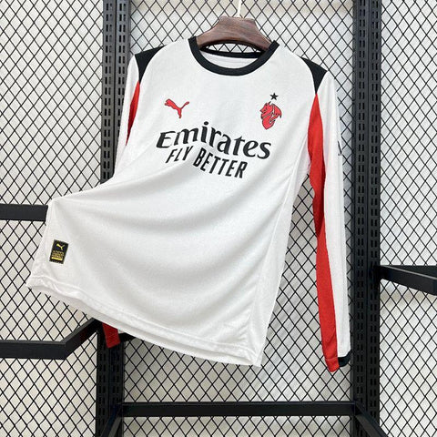 Mens AC Milan 2025-26 Away Long Sleeve Jersey
