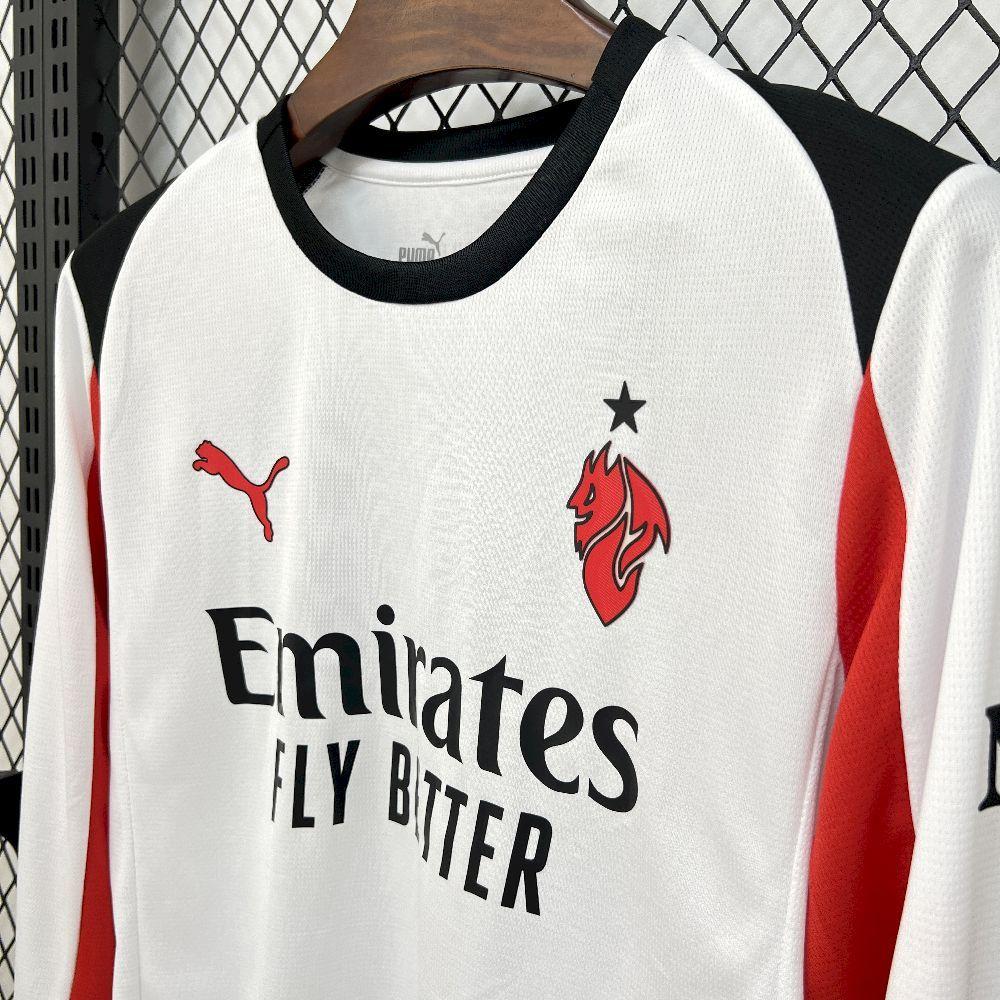 Mens AC Milan 2025-26 Away Long Sleeve Jersey