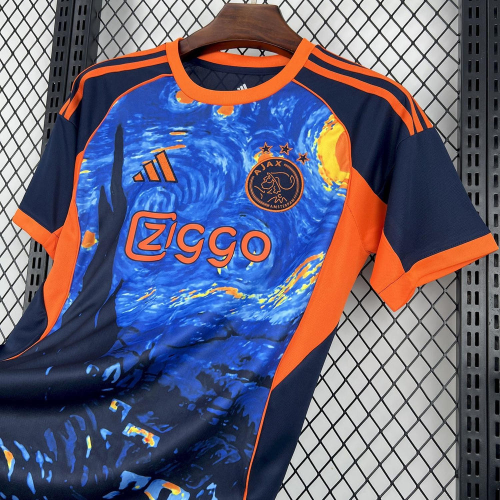 Mens Ajax x Van Gogh 2025-26 The Starry Night Edition Jersey