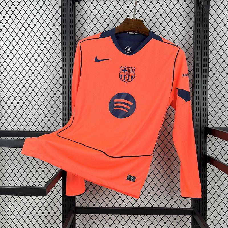 Mens Barcelona 2025-26 Third Long Sleeve Jersey